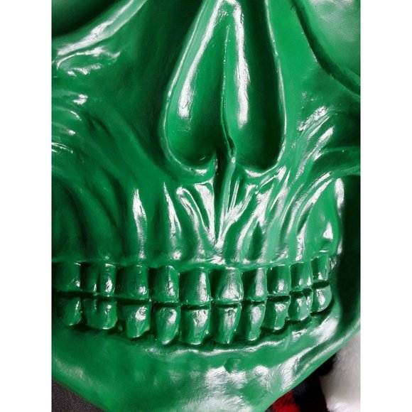 Gothic Punk Green Latex Skull Backpack NWT - Picture 3 of 3